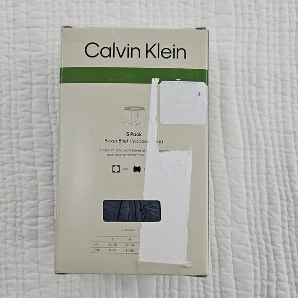 Calvin Klein 5 Pack Ultimate Comfort Boxer Briefs Size M (32-34) NIB Soft NEW - Picture 2 of 14